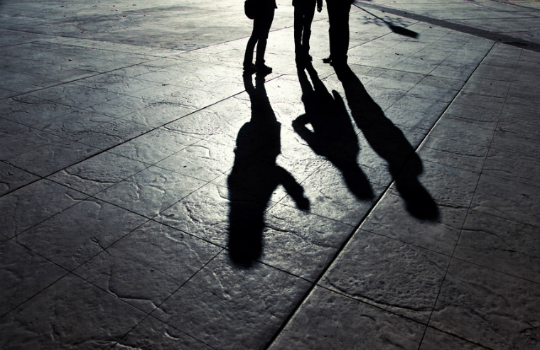 silhouette people